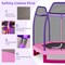 7 Feet Kids Trampoline with Safety Enclosure Net and Steel Frame Indoor or Outdoor Bounce Jumper Toy